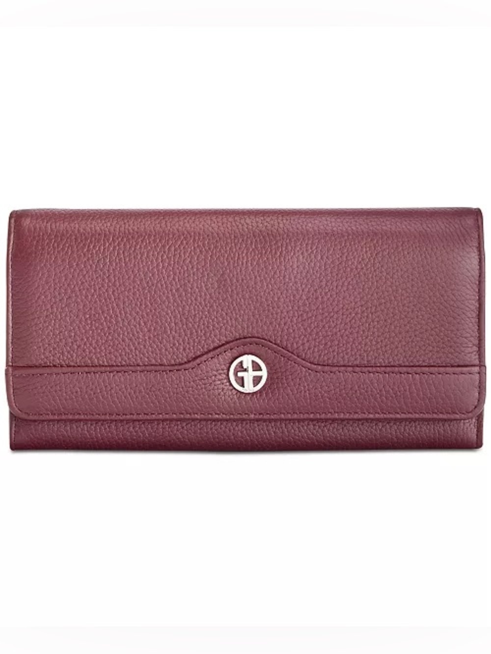 Giani Bernini Burgundy Leather Receipt Wallet